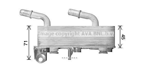 Oil Cooler, automatic transmission AVA BW3602