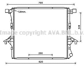 AVA VNA2363 Radiator, engine cooling VNA2363 VNA2363 AVA Radiator, engine cooling