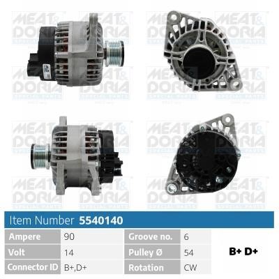 Meat&Doria 5540140 Alternator 5540140