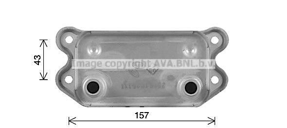 AVA VO3298 Oil Cooler, engine oil VO3298