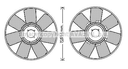 AVA IVC121 Fan impeller IVC121