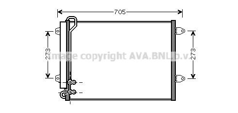 Aircon condenser Volkswagen CC: VNA5225D AVA Condenser, air conditioning