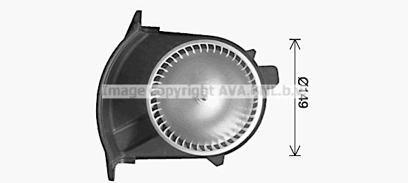 Electric Motor, interior blower AVA RT8655