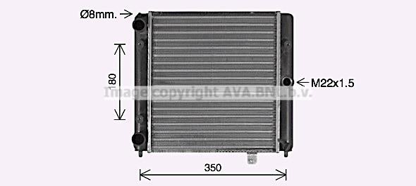 AVA LA2036 Radiator, engine cooling LA2036