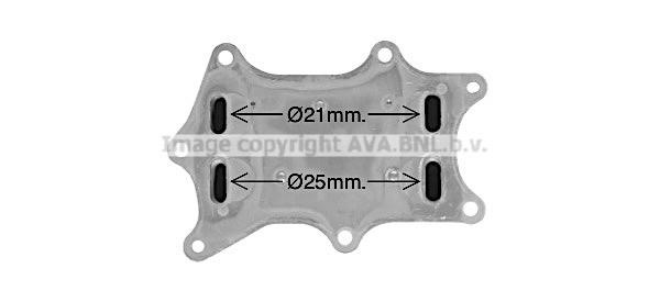 Oil cooler AVA MS3760