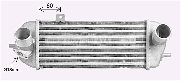 AVA HY4477 Intercooler, charger HY4477