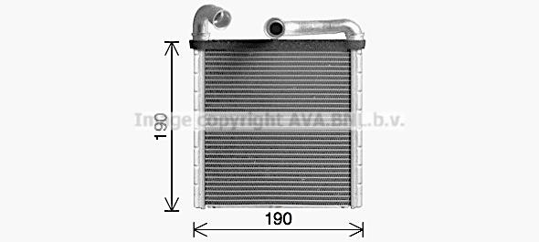 AVA VN6424 Heat Exchanger, interior heating VN6424