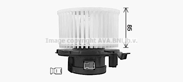 Electric Motor, interior blower AVA DN8474