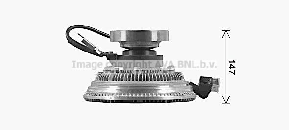Clutch, radiator fan AVA VLC165
