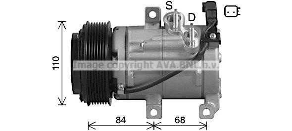 AVA FDAK682 Compressor, air conditioning FDAK682 FDAK682 AVA Compressor, air conditioning