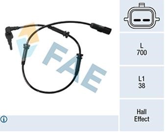FAE 78503 Sensor, wheel speed 78503