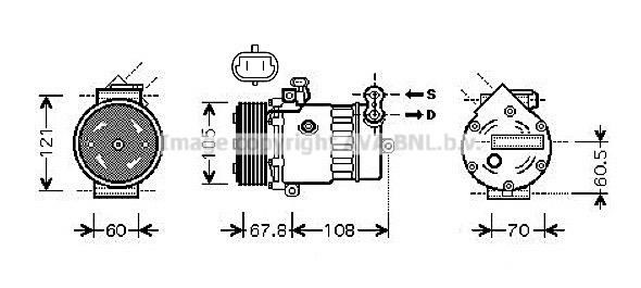 AVA OLAK477 Compressor OLAK477 OLAK477 AVA Compressor