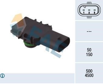 FAE 15196 Sensor, intake manifold pressure 15196
