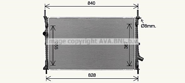 AVA FD2679 Radiator, engine cooling FD2679