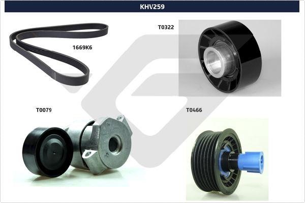 Hutchinson KHV 259 Drive belt kit KHV259