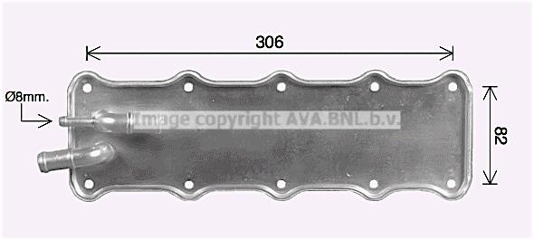 Intercooler, charger AVA VN4421