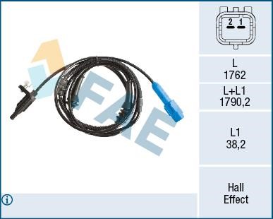 FAE 78516 Sensor, wheel speed 78516