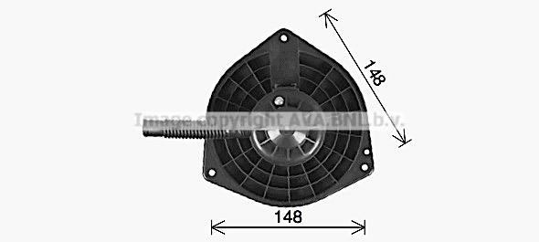 PE8428 AVA Fan assy - heater motor