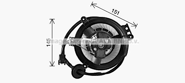MS8771 AVA Electric Motor, interior blower