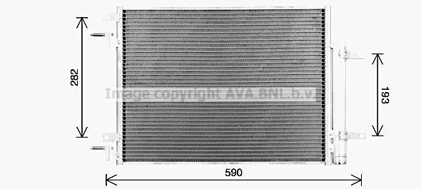 Air con condenser Opel Karl: OL5735D AVA AC Condenser