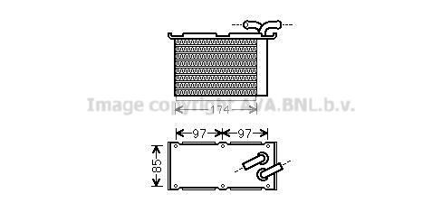 AVA VN4305 Intercooler, charger VN4305