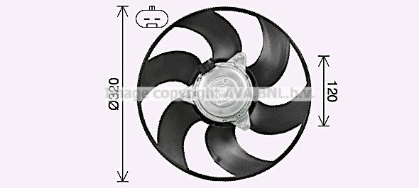AVA FT7619 Fan, radiator FT7619