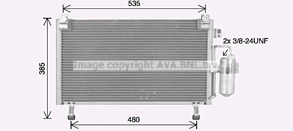 Aircon condenser Isuzu: IS5031D AVA AC Condenser