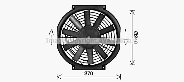 Fan, radiator AVA UV7507