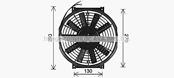 AVA UV7507 Fan, radiator UV7507