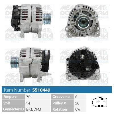 Meat&Doria 5510449 Alternator 5510449