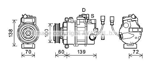 AVA VNK382 Compressor VNK382 VNK382 AVA Compressor