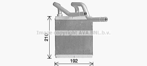 AVA DN6466 Heat Exchanger, interior heating DN6466