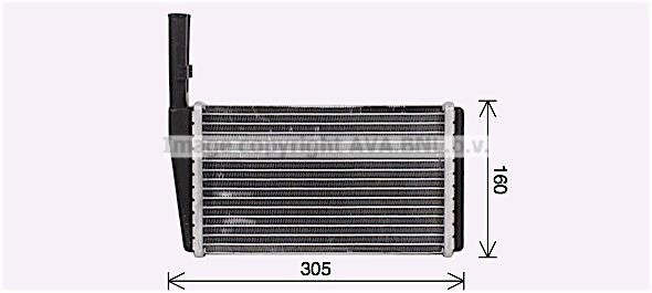AVA AU6232 Heat Exchanger, interior heating AU6232
