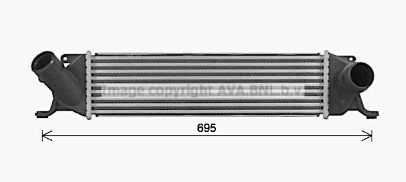 AVA HY4496 Intercooler, charger HY4496