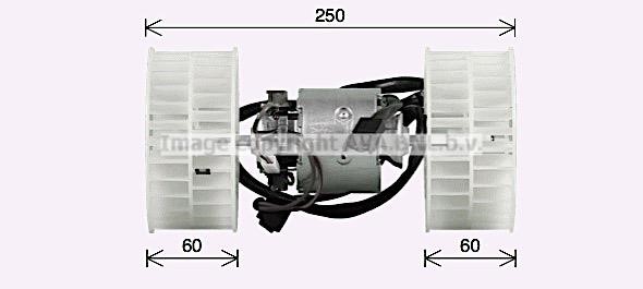 MS8768 AVA Electric Motor, interior blower
