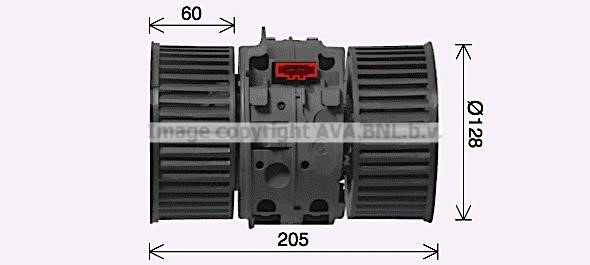 RT8654 AVA Electric Motor, interior blower