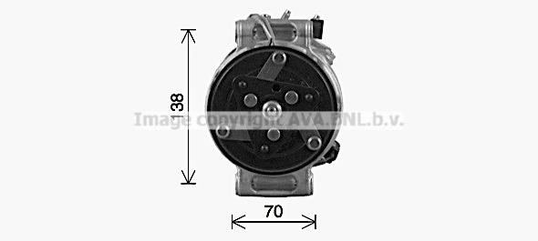 Compressor, air conditioning AVA AUAK341