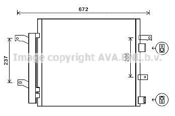 Air conditioner condenser Jaguar F-Type: JR5056D AVA AC Condenser