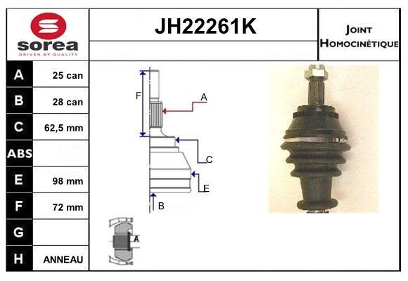 SNRA JH22261K CV joint JH22261K