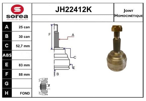 SNRA JH22412K CV joint JH22412K