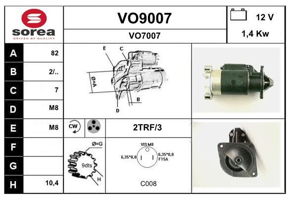SNRA VO9007 Starter VO9007