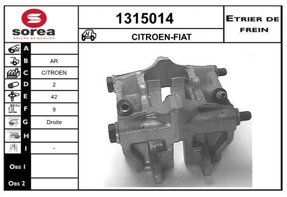 SNRA 1315014 Brake caliper 1315014