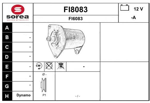 SNRA FI8083 Alternator FI8083