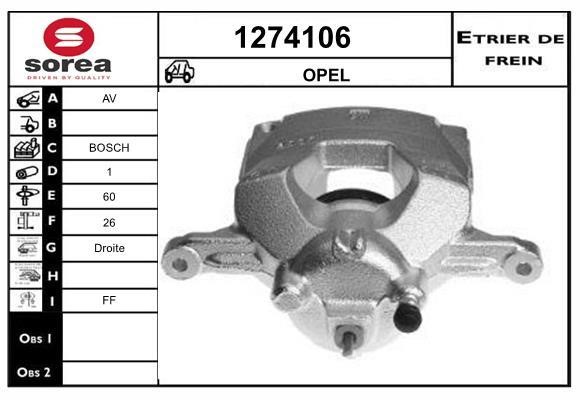 SNRA 1274106 Brake caliper front right 1274106