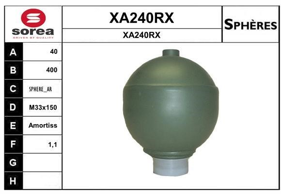SNRA XA240RX Hydraulic accumulator XA240RX