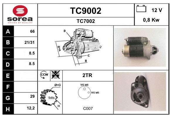 SNRA TC9002 Starter TC9002