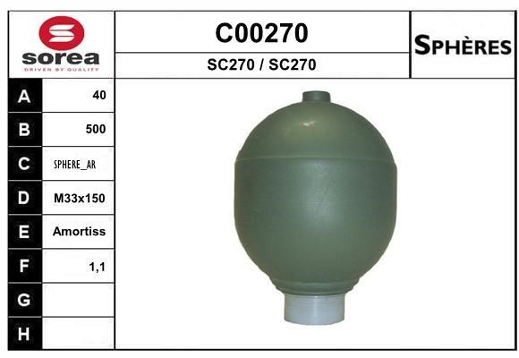 SNRA C00270 Hydraulic accumulator C00270