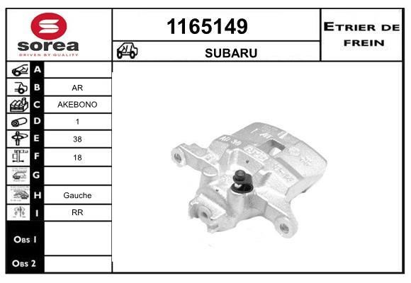 SNRA 1165149 Brake caliper 1165149