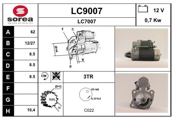 SNRA LC9007 Starter LC9007