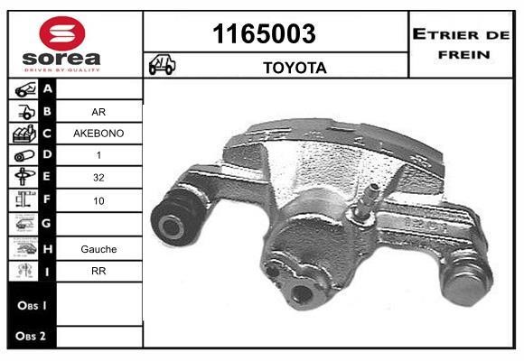 SNRA 1165003 Brake caliper rear left 1165003